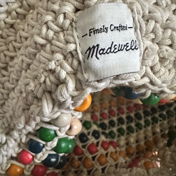 Madewell Cream Tote Bag with Textured Stripes - Picture 5 of 8